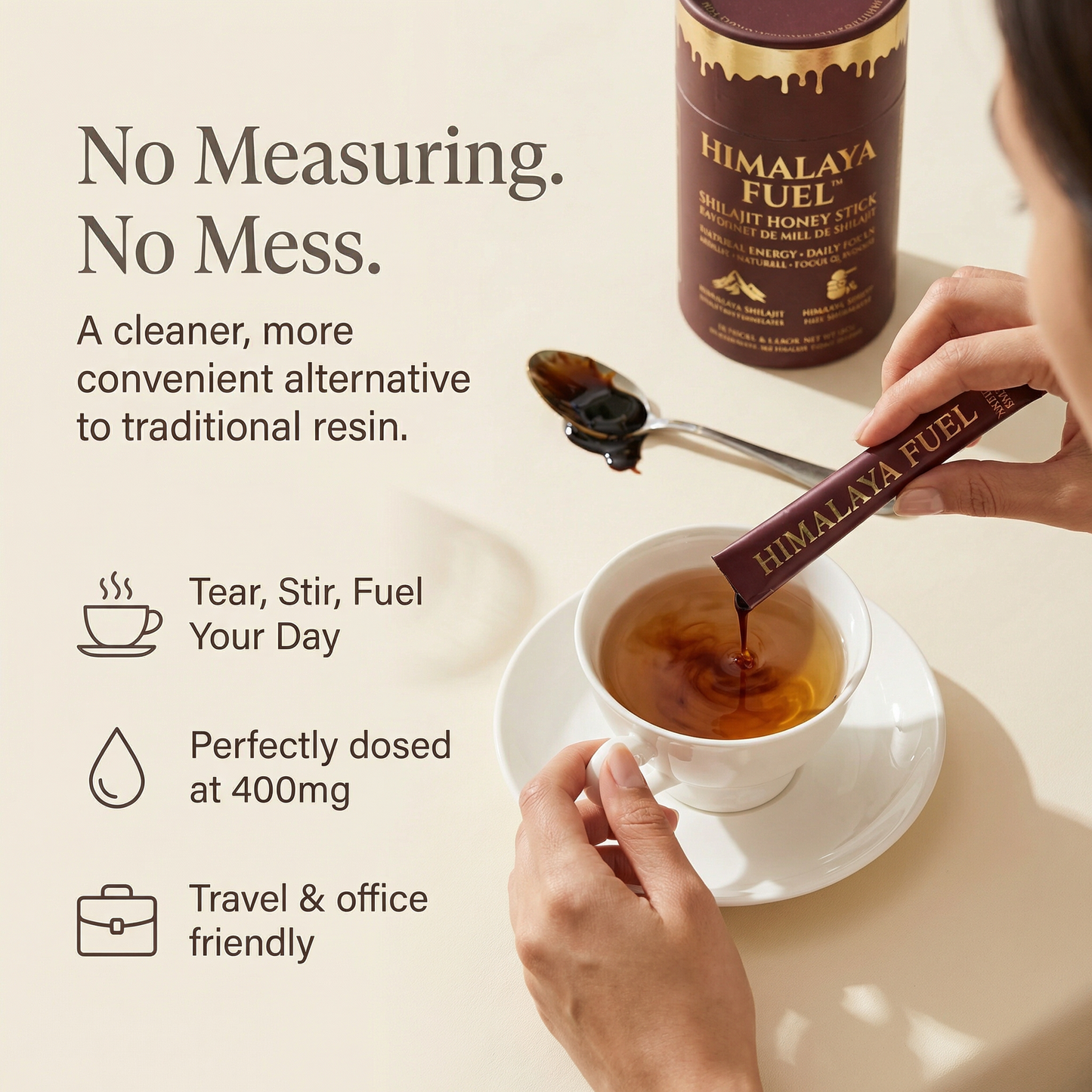 Himalaya Fuel™ Shilajit Honey Sticks for Natural Energy