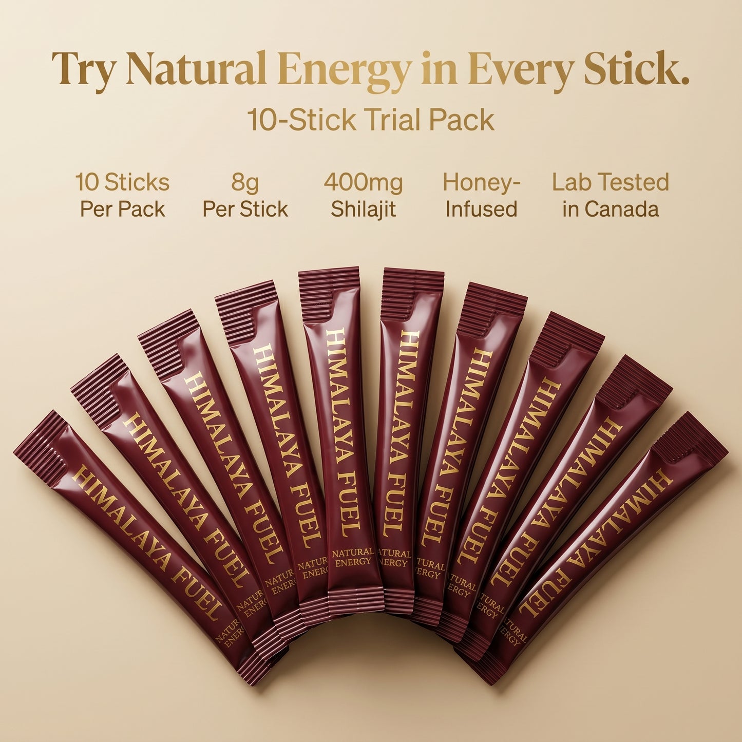 Himalaya Fuel™ Shilajit Honey Sticks for Natural Energy